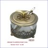Rosh Hashanah Jewish New Year Bronze Filigree Honey Dish "Shana Tova"