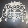Fancy Dainty Moons & Stars Hand Crafted Synagogue Shul Temple Bridal Tea Party Costume Women's Victorian Vintage Look Chantilly Lace Doilies Chapel Bridal Head Covering (Weddings Bar Mitzvahs) - Fancy Veil Doilies