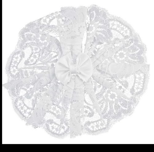 Lady's Yarmulke Handmade Grey Lace Doily Head Cover Women's Kippah Style 531 Elegant Doily Exclusive Hair Covering Attached Comb